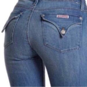 Hudson Jeans COLLIN Crop Straight Cuffed Jeans Women's Sz 26 Blue Jeans